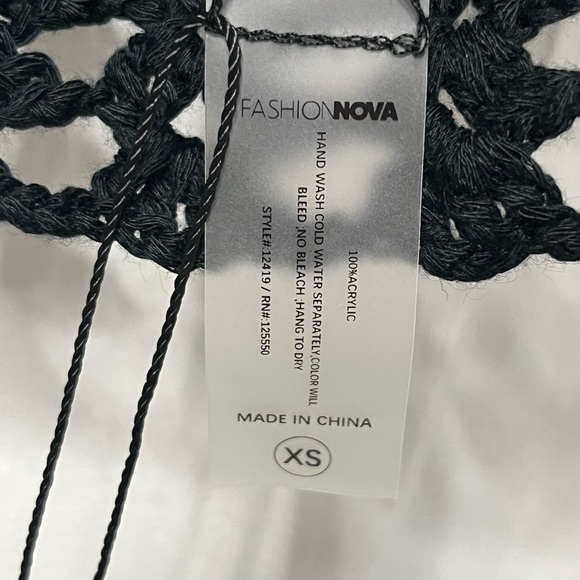 FASHIONNOVA black crochet skirt set - Picture 7 of 8